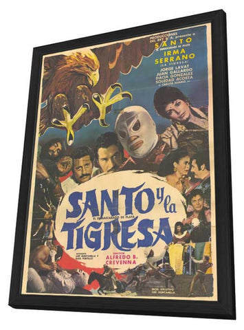 Santo y el aguila real 11 x 17 Movie Poster - Spanish Style A - in Deluxe Aluminum Frame