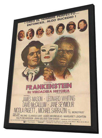 Frankenstein: The True Story 11 x 17 Movie Poster - Spanish Style A - in Deluxe Aluminum Frame