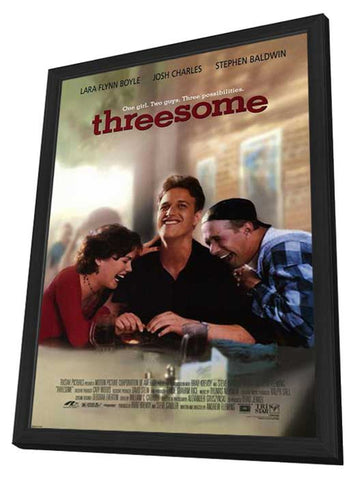 Threesome 11 x 17 Movie Poster - Style A - in Deluxe Aluminum Frame
