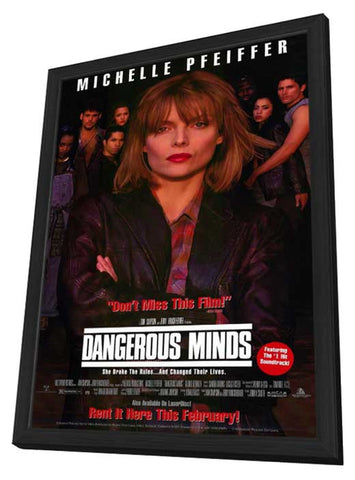 Dangerous Minds 11 x 17 Movie Poster - Style A - in Deluxe Aluminum Frame
