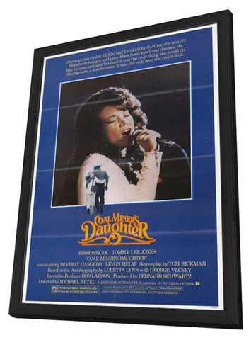 Coal Miner's Daughter 11 x 17 Movie Poster - Style A - in Deluxe Aluminum Frame