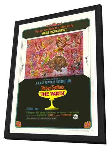 The Party 11 x 17 Movie Poster - Style B - in Deluxe Aluminum Frame