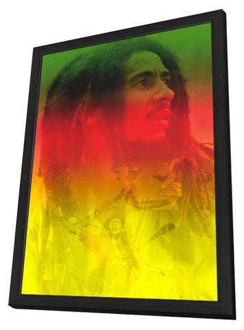 Bob Marley 11 x 17 Music Poster - Style B - in Deluxe Aluminum Frame