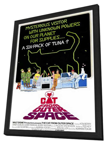 The Cat From Outer Space 11 x 17 Movie Poster - Style A - in Deluxe Aluminum Frame
