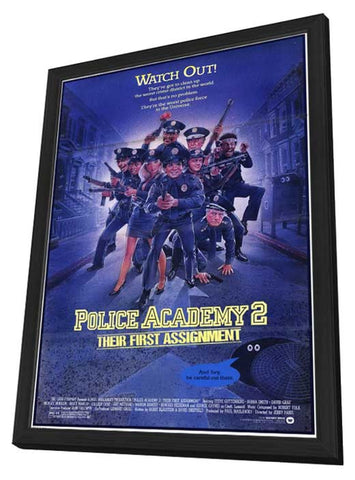 Police Academy 2: Their First Assignment 11 x 17 Movie Poster - Style A - in Deluxe Aluminum Frame