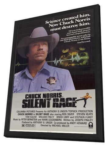 Silent Rage 11 x 17 Movie Poster - Style A - in Deluxe Aluminum Frame