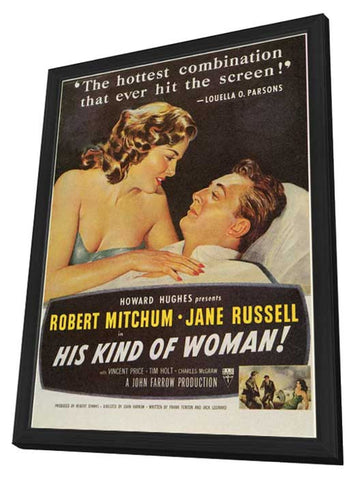 His Kind of Woman 11 x 17 Movie Poster - Style A - in Deluxe Aluminum Frame