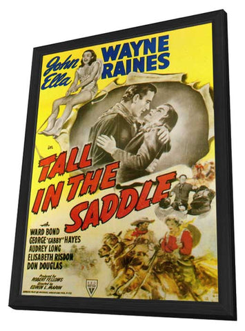 Tall in the Saddle 11 x 17 Movie Poster - Style B - in Deluxe Aluminum Frame