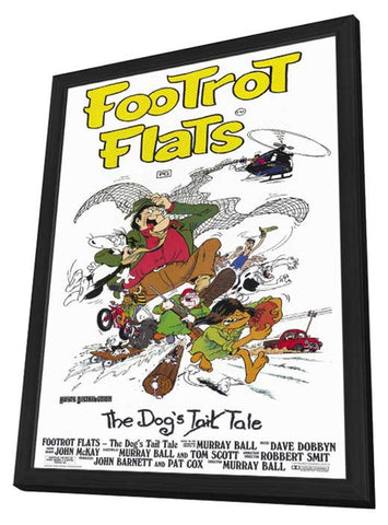 Footrot Flats: The Dog's Tale 11 x 17 Movie Poster - Style A - in Deluxe Aluminum Frame