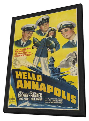 Hello, Annapolis 11 x 17 Movie Poster - Style A - in Deluxe Aluminum Frame