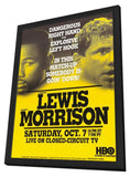 Lennox Lewis Vs. Tommy Morrison 11 x 17 Boxing Promo Poster - Style A - in Deluxe Aluminum Frame