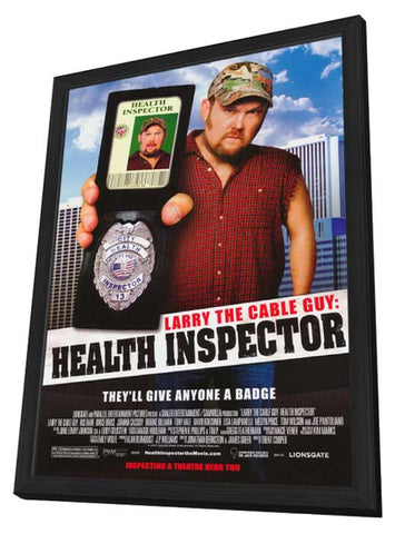 Larry the Cable Guy: Health Inspector 11 x 17 Movie Poster - Style A - in Deluxe Aluminum Frame