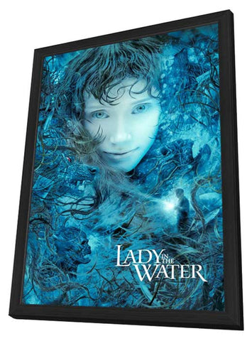 Lady in the Water 11 x 17 Movie Poster - Style F - in Deluxe Aluminum Frame