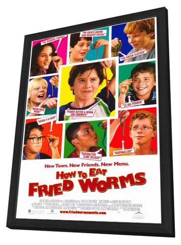 How to Eat Fried Worms 11 x 17 Movie Poster - Style A - in Deluxe Aluminum Frame