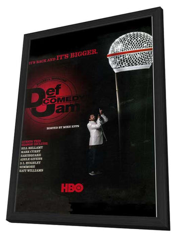 Def Comedy Jam 11 x 17 TV Poster - Style A - in Deluxe Aluminum Frame