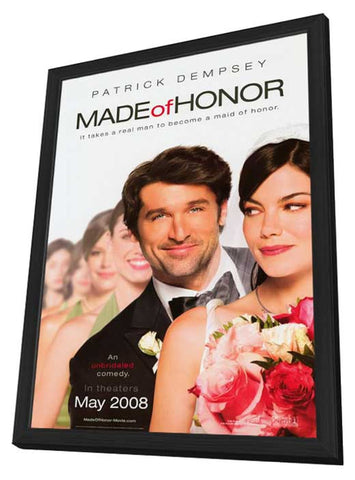 Made of Honor 11 x 17 Movie Poster - Style A - in Deluxe Aluminum Frame