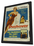 Pushover 11 x 17 Movie Poster - Style B - in Deluxe Aluminum Frame