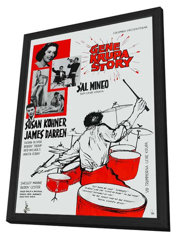 The Gene Krupa Story 11 x 17 Movie Poster - Style B - in Deluxe Aluminum Frame