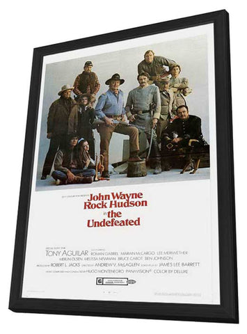 The Undefeated 11 x 17 Movie Poster - Style B - in Deluxe Aluminum Frame