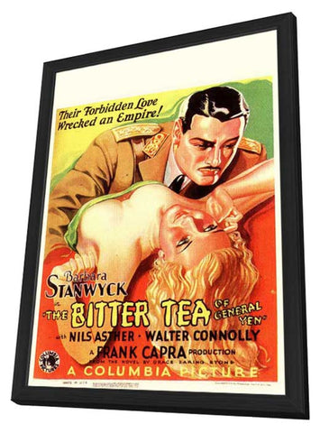 The Bitter Tea of General Yen 11 x 17 Movie Poster - German Style A - in Deluxe Wood Frame