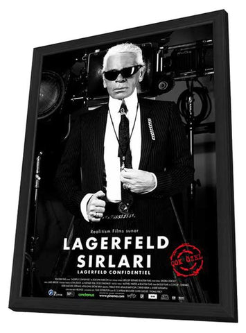 Lagerfeld Confidential 11 x 17 Movie Poster - Turkish Style A - in Deluxe Aluminum Frame