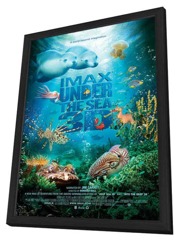 Under the Sea 3D 11 x 17 Movie Poster - Style A - in Deluxe Aluminum Frame
