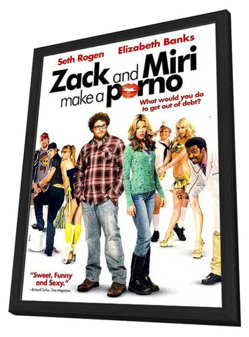 Zack and Miri Make A Porno 11 x 17 Movie Poster - Style F - in Deluxe Aluminum Frame