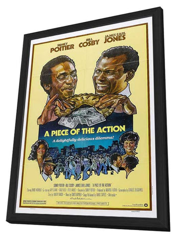 A Piece of the Action 11 x 17 Movie Poster - Style B - in Deluxe Aluminum Frame