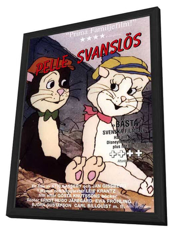 Peter-No-Tail 11 x 17 Movie Poster - Swedish Style A - in Deluxe Aluminum Frame
