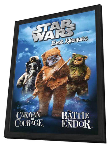 The Ewok Adventure 11 x 17 Movie Poster - Style D - in Deluxe Wood Frame