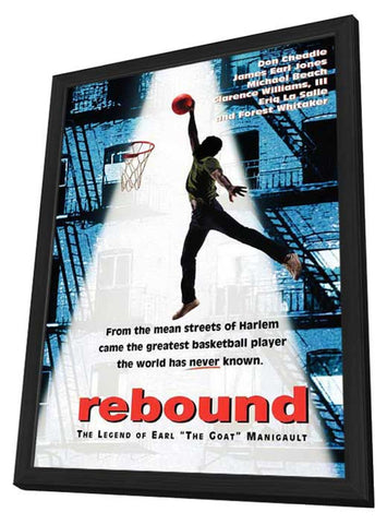 Rebound: The Legend of Earl 'The Goat' Manigault 11 x 17 Movie Poster - Style A - in Deluxe Wood Frame