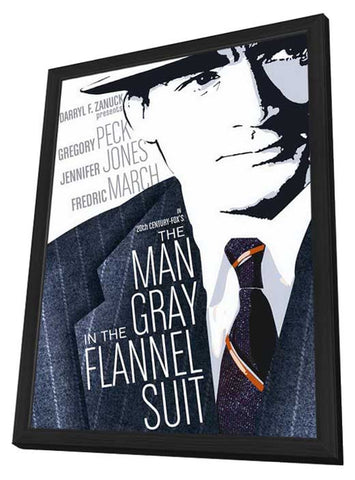 The Man in The Gray Flannel Suit 11 x 17 Movie Poster - Style B - in Deluxe Aluminum Frame