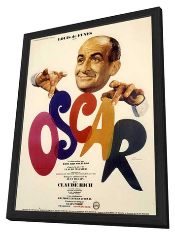 Oscar 11 x 17 Movie Poster - French Style A - in Deluxe Aluminum Frame