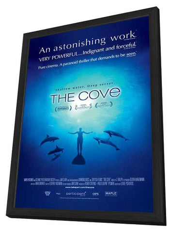 The Cove 11 x 17 Movie Poster - Style A - in Deluxe Aluminum Frame