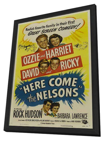 Here Come the Nelsons 11 x 17 Movie Poster - Style A - in Deluxe Aluminum Frame