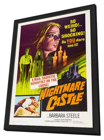 Nightmare Castle 11 x 17 Movie Poster - Style A - in Deluxe Aluminum Frame
