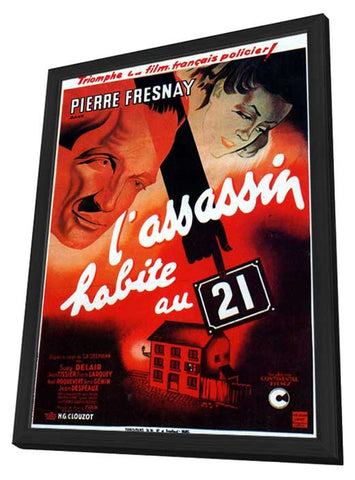 L'assassin habite... au 21 11 x 17 Movie Poster - French Style A - in Deluxe Aluminum Frame