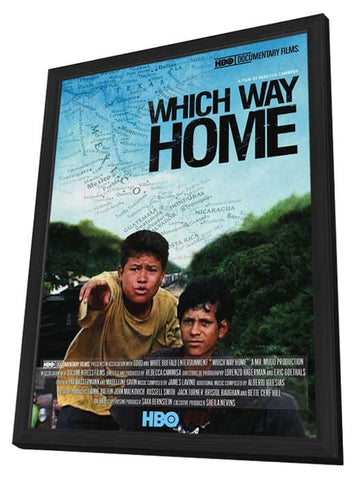 Which Way Home 11 x 17 Movie Poster - Style A - in Deluxe Aluminum Frame