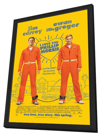I Love You Phillip Morris 11 x 17 Movie Poster - Style B - in Deluxe Aluminum Frame