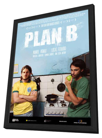 Plan B 11 x 17 Movie Poster - German Style A - in Deluxe Aluminum Frame