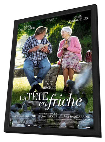La tete en friche 11 x 17 Movie Poster - French Style A - in Deluxe Aluminum Frame