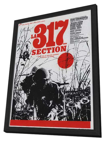 La 317eme section 11 x 17 Movie Poster - French Style A - in Deluxe Aluminum Frame