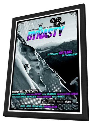 Warren Miller's Dynasty 11 x 17 Movie Poster - Style A - in Deluxe Aluminum Frame