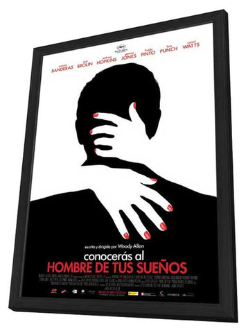 You Will Meet a Tall Dark Stranger 11 x 17 Movie Poster - Spanish Style A - in Deluxe Aluminum Frame
