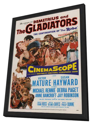 Demetrius and the Gladiators 11 x 17 Movie Poster - Style A - in Deluxe Aluminum Frame