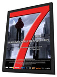 7 oder warum ich auf der Welt bin 11 x 17 Movie Poster - German Style A - in Deluxe Aluminum Frame