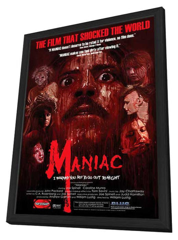Maniac 11 x 17 Movie Poster - Style A - in Deluxe Aluminum Frame
