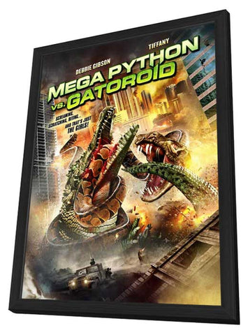 Mega Python vs. Gatoroid (TV) 11 x 17 TV Poster - Style A - in Deluxe Aluminum Frame