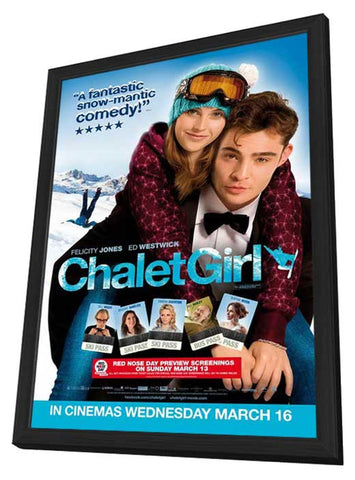 Chalet Girl 11 x 17 Movie Poster - Style A - in Deluxe Aluminum Frame