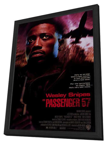 Passenger 57 27 x 40 Movie Poster - Style A - in Deluxe Wood Frame